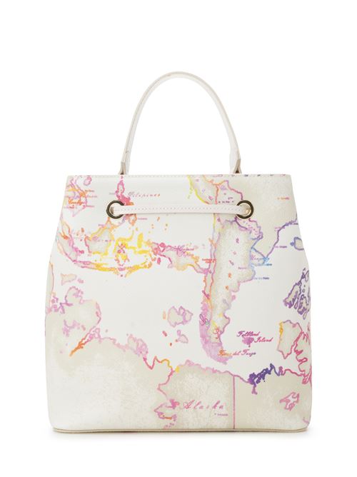 Geo Watercolor bucket with shoulder strap White ALVIERO MARTINI | LLA5398460912